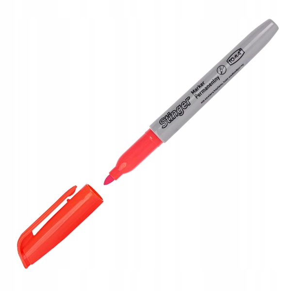 MARKER STINGER PERMANENTNY OKRĄGŁY TO-323 CZERWONY TOMA