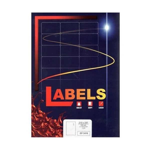 ETYKIETY SAMOPRZYLEPNE A4 100 SZT 105X74 LABELS EP 3427
