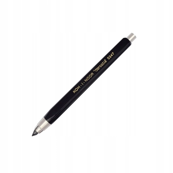 Ołówek automatyczny 5.6 mm Versatil czarny korpus trójkątny plast. 12 cm 5347/5, Koh-I-Noor