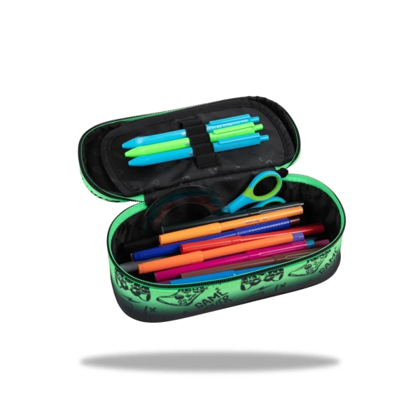 PIÓRNIK CAMPUS GAME OVER GRADIENT GREEN COOLPACK