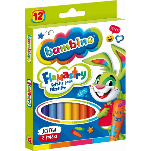 FLAMASTRY 12KOL BAMBINO