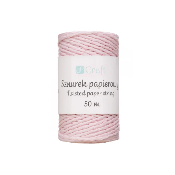 SZNUREK PAPIEROWY SKRĘCANY 50M RÓŻOWY SPSZ-018 DP CRAFT
