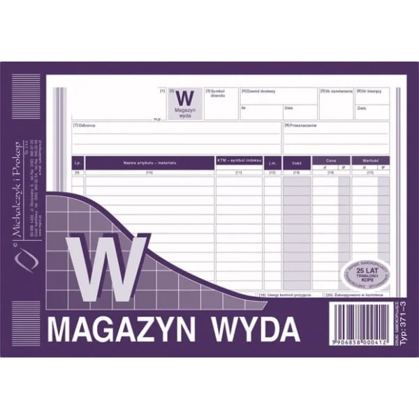 DRUK 371-3 MW MAGAZYN WYDA 5906858000412