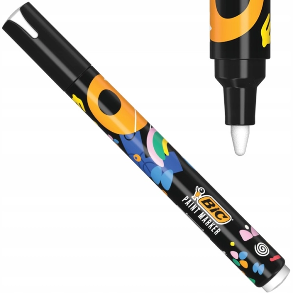 PINT MARKER OLEJOWY WATER-BASED WHITE BIC