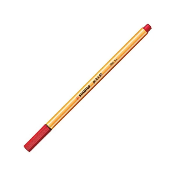 CIENKOPIS POINT 88 FINE 0,4MM STABILO 88/40 CZERWONY