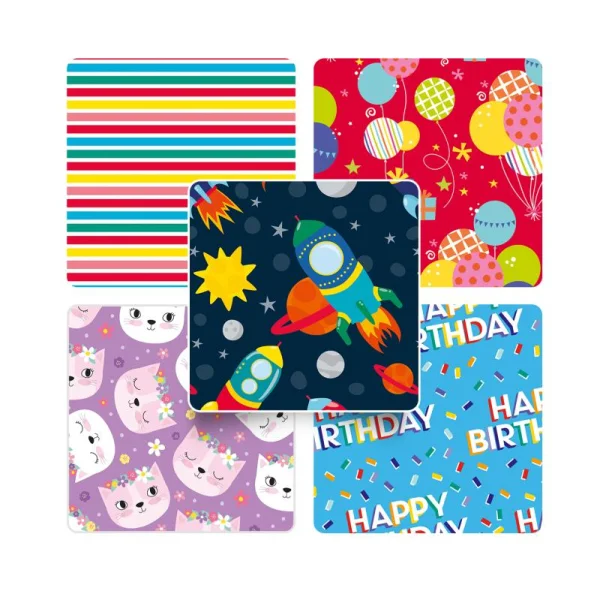 PAPIER DO PAKOWANIA HAPPY BIRTHDAY KIDS INTERDRUK