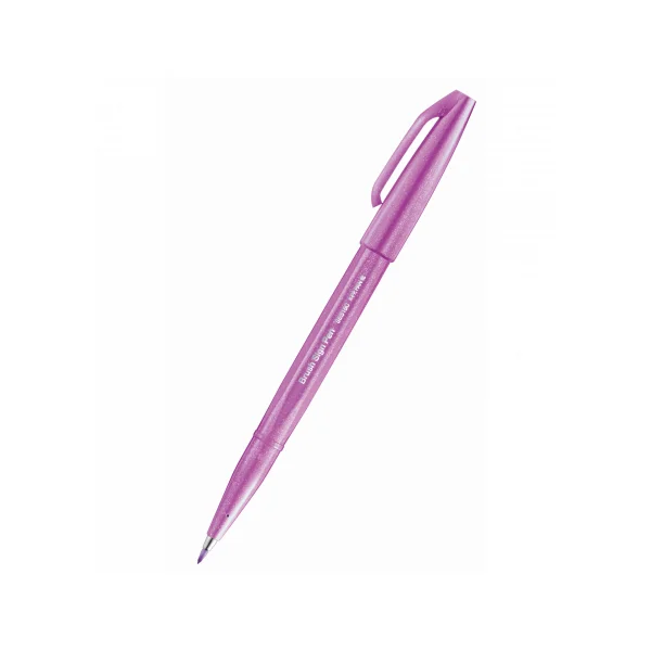 PISAK PĘDZELKOWY BRUSH SIGN PEN SES15C PENTEL PINK