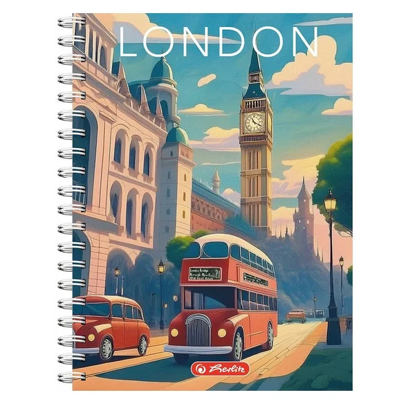 KOŁOZESZYT B5 100 # RETRO CITY HERLITZ
