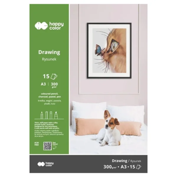 BLOK DO RYSUNKU ART A3 15 300G HAPPY COLOR