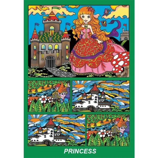 PUDEŁKO KOLOROWANKA WELWETOWA KSIĘŻNICZKA COLORVELVET