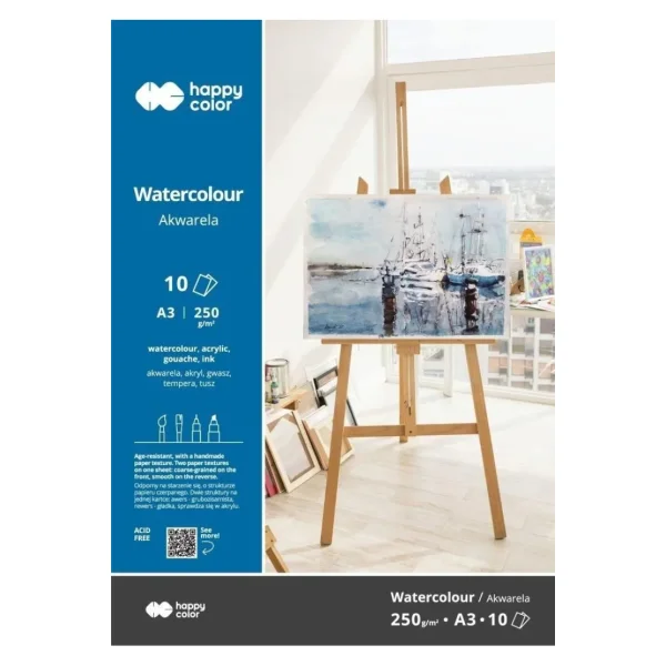 BLOK AKWARELOWY ART A3 10 250G HAPPY COLOR