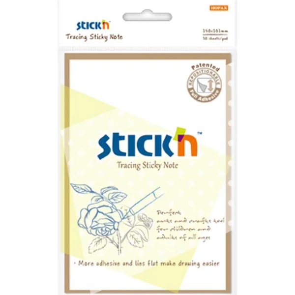 KALKA DO ODRYSOWYWANIA PRZEZROCZYSTA SAMOPRZYLEPNA 101 X 150 MM STICK'N