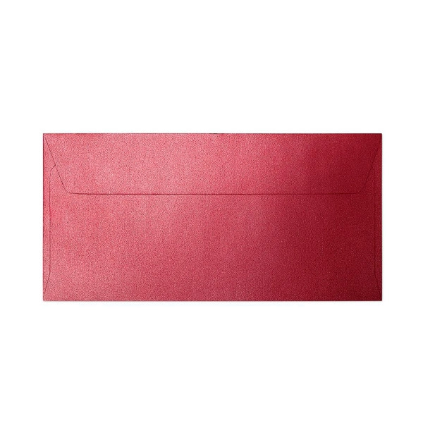KOPERTA DL PEARL CZERWONY 10SZT 120G 280117 GALERIA PAPIERU
