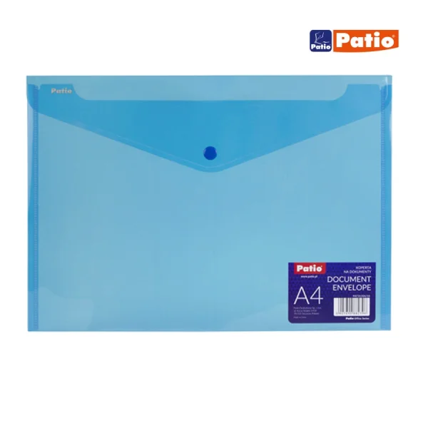 KOPERTA NA DOKUMENTYTRANS NIEBIESKA A4 FIOLET PATIO 3133A