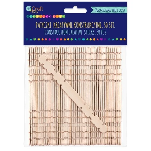 PATYCZKI KREATYWNE KONSTRUKCYJNE 50 SZTUK KSPA-008 DP CRAFT 5907590011360
