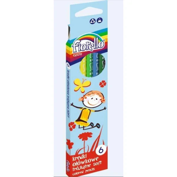 KREDKI TRÓJKĄTNE SUPER SOFT 6KOL FIORELLO