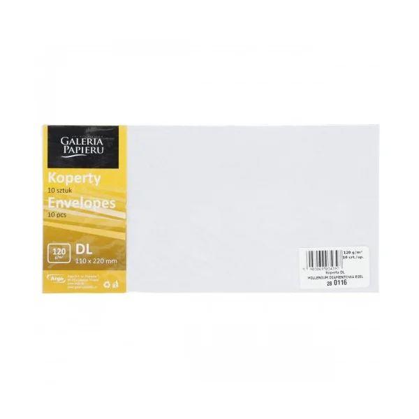 KOPERTA DL MILLENIUM DIAMENTOWA BIEL 10SZT 280116 GALERIA PAPIERU