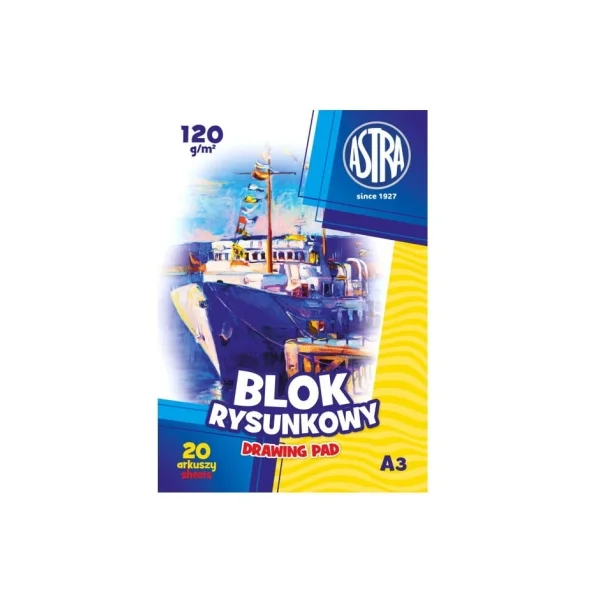 BLOK RYSUNKOWY A3 120G ASTRA 5901137132587