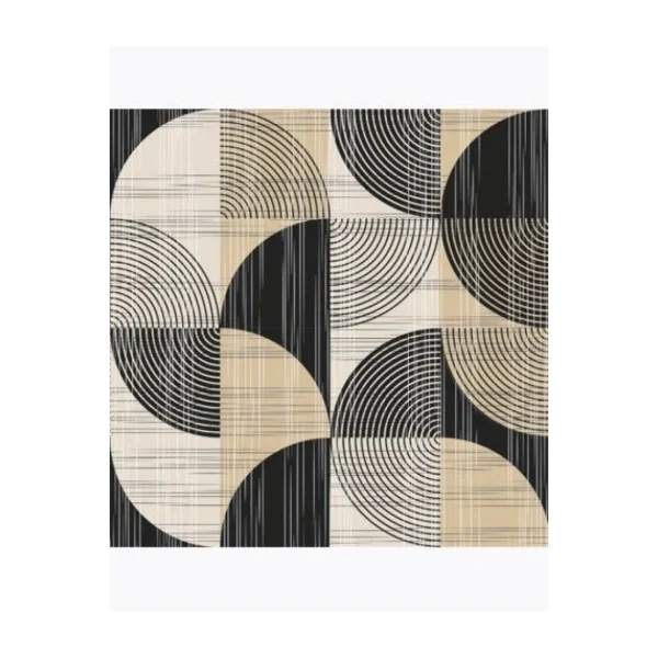 SERWETKI DAISY POL-MAK 33X33 GEOMETRIC ON BEIGE