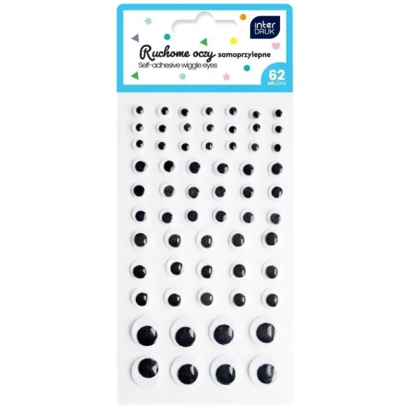 RUCHOME OCZY SAMOPRZYLEPBNE 62 SZTUKI INTERDRUK EXTRA