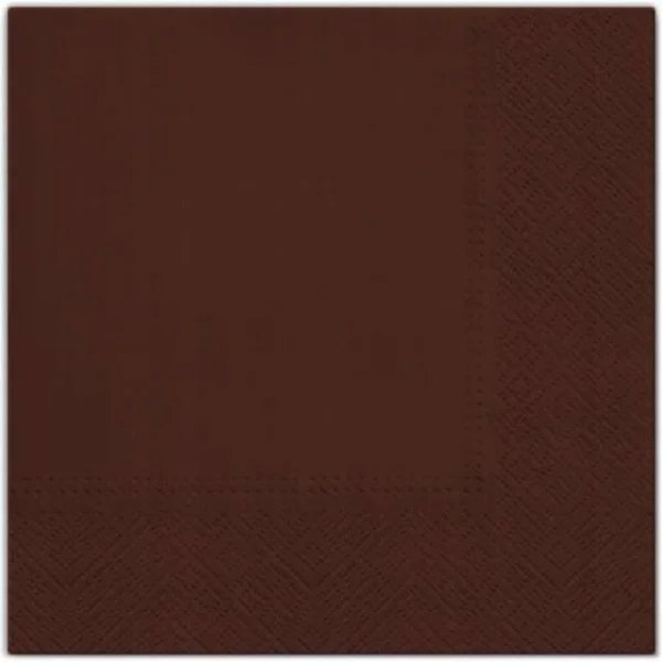 SERWETKI UNICOLOR BRĄZOWE 33X33 CM 20SZT POL-MAK