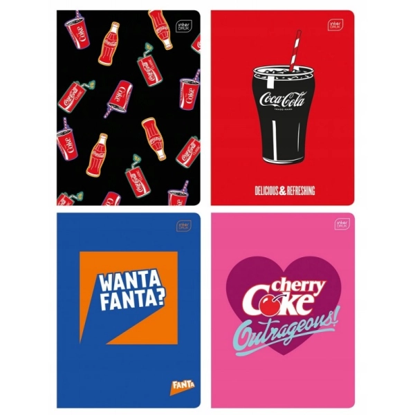 ZESZYT A5 32 # MAT+UV COCA-COLA INTERDRUK