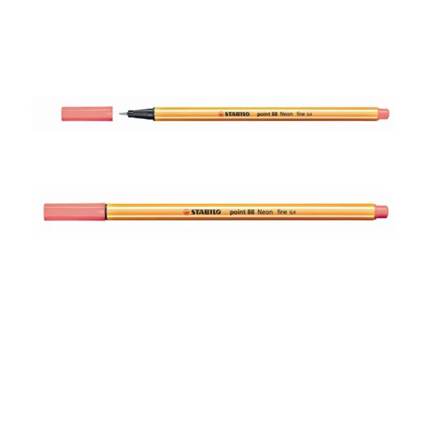 CIENKOPIS POINT 88 FINE 0,4MM STABILO 88/040 NEON CZERWONY