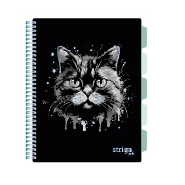 KOŁOZESZYT A4 100 # PADS ANIMALS KOT CZARNY STRIGO