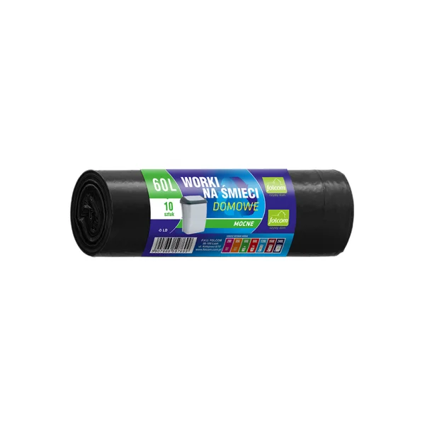 WORKI NA ŚMIECI DOMOWE 60L 10SZT