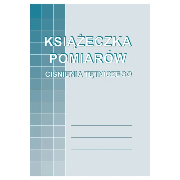 DRUK KSIĄŻECZKA POMIARÓW CIŚNIENIA TĘTNICZEGO M-910-5