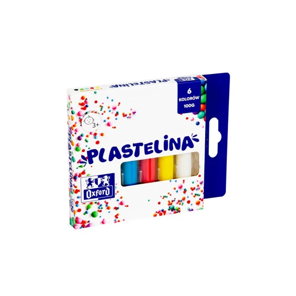 PLASTELINA OXFORD 6 KOLORÓW 100 G