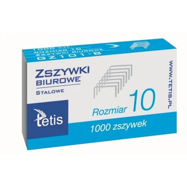 ZSZYWKI BIUROWE MINI No. 10 MM TETIS GZ101-B 5906858015096