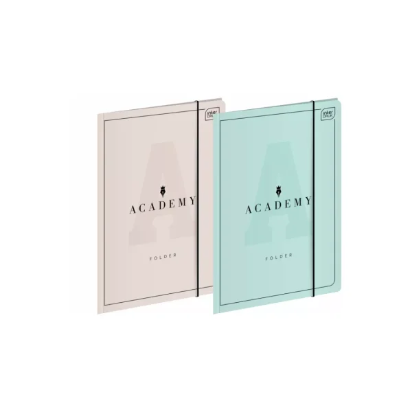 TECZKA Z GUMKĄ A4 ACADEMY PASTEL
