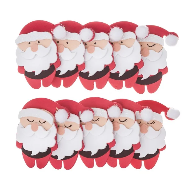 NAKLEJKI 3D Z PIANKI 10 SZT MIKOŁAJE KSPI-411 DP CRAFT