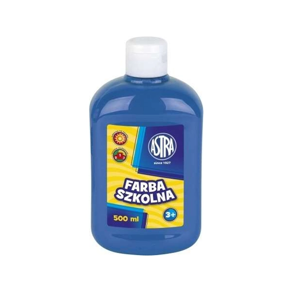 FARBA SZKOLNA ASTRA 500ML NIEBIESKA