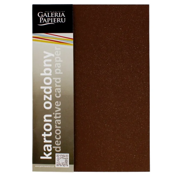 KARTON OZDOBNY MIKA BRĄZOWY 240G GALERIA PAPIERU