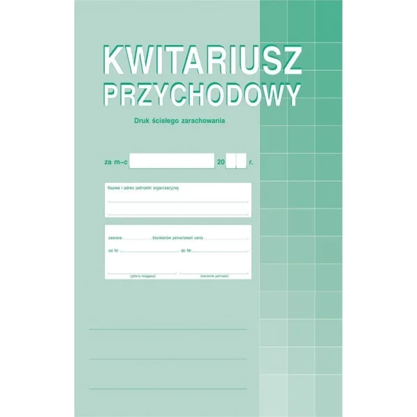 DRUK KWITARIUSZ PRZYCHODOWY 400-1 MICHALCZYK