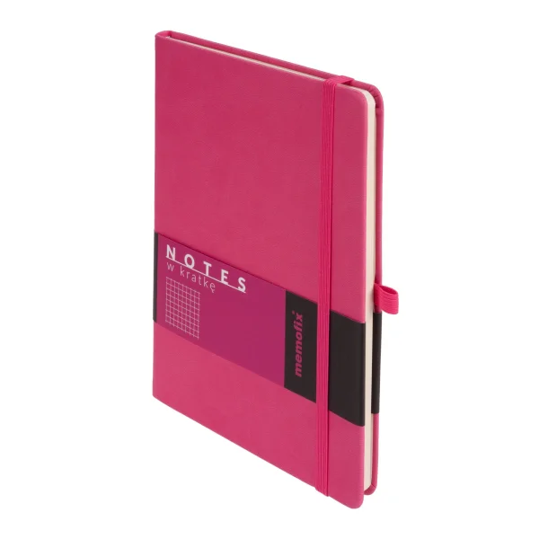 NOTES MEMOFIX A5 KRATKA 192K RÓŻOWY ANTRA