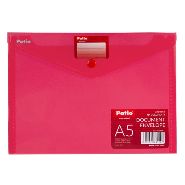 KOPERTA NA DOKUMENTY A5 PATIO PAT3139/04 CZERWONA