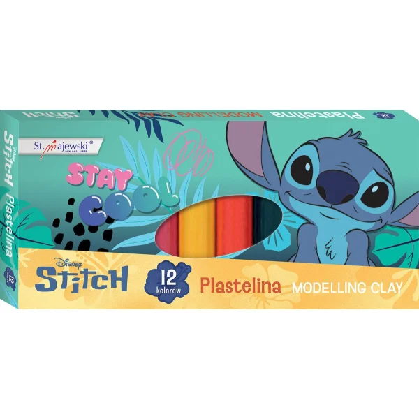 PLASTELINA 12KOL STITCH ST.MAJEWSKI