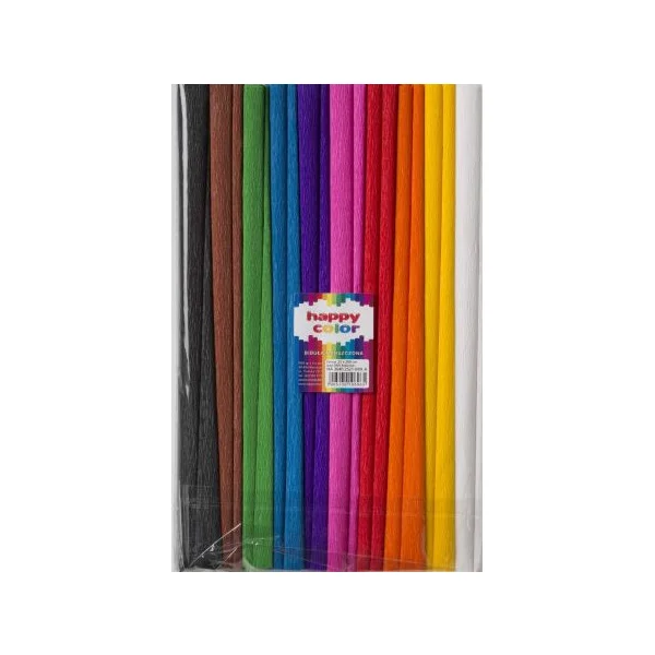 BIBUŁA MARSZCZONA MIX A 10 KOL HAPPY COLOR
