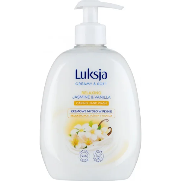 KREMOWE MYDŁO W PŁYNIE 500 ML LUKSJA JASMINE & VANILLA