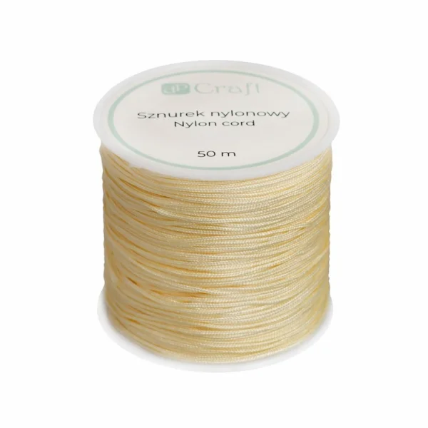 SZNUREK NYLONOWY 0,8MM 50M CREAM DPSZ-026 DP CRAFT