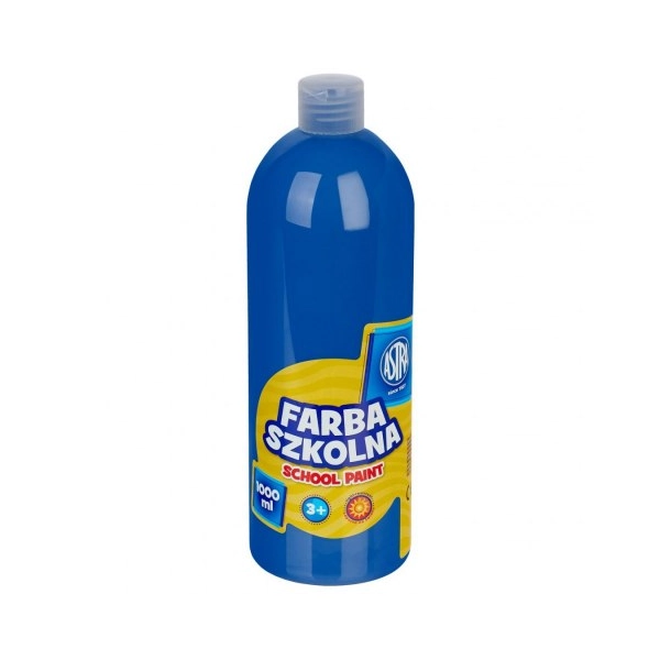 FARBA SZKOLNA 1000ML ASTRA NIEBIESKA CIEMNA