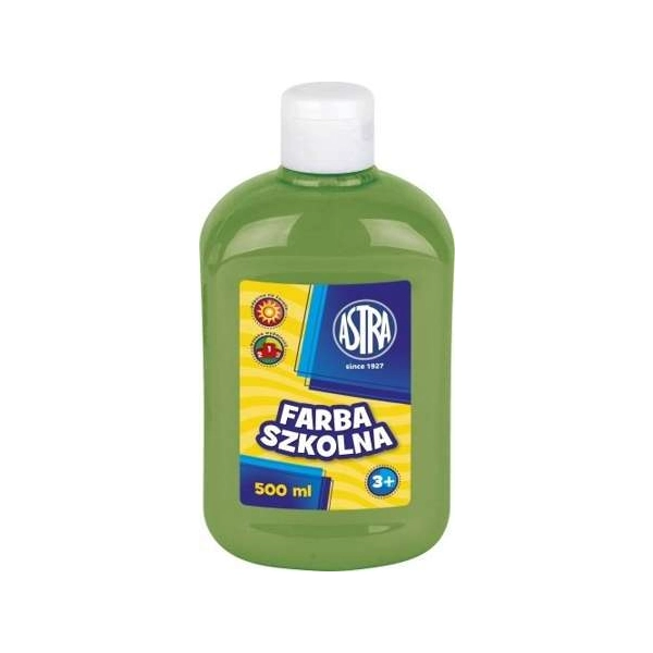 FARBA SZKOLNA ASTRA 500ML JASNOZIELONA