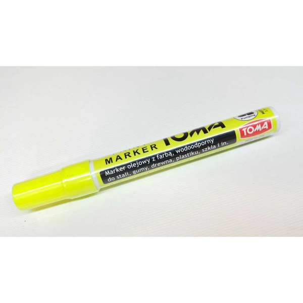 MARKER OLEJOWY NEON YELLOW MEDIUM TOMA 5901133440051