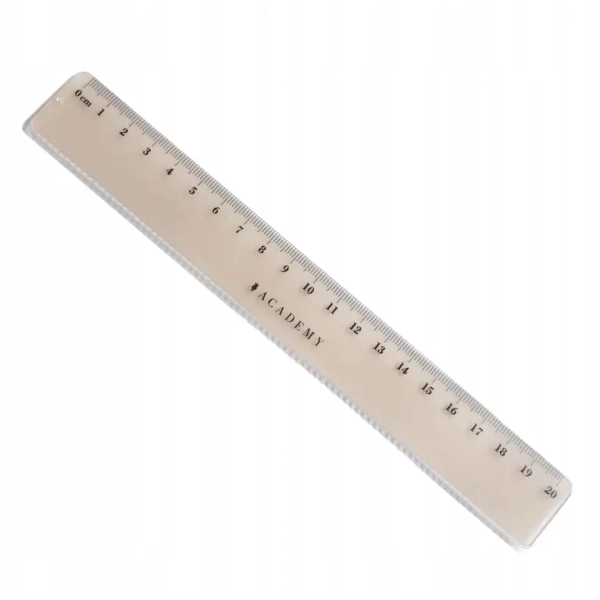 LINIJKA KOLOROWA 20CM ACADEMY INTERDRUK