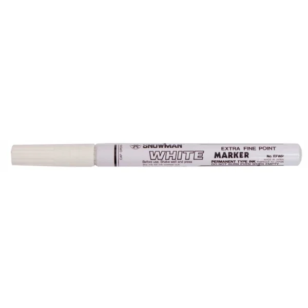 MARKER PISAK OLEJOWY SNOWMAN CIENKI BIAŁY 0,5mm