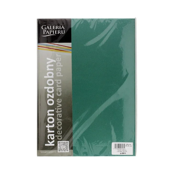 KARTON OZDOBNY ICELAND ZIELONY 220G 20SZT GALERIA PAPIERU