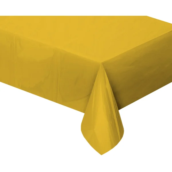 OBRUS FOLIOWY METALICZNY ZŁOTY 137X183 CM GODAN
